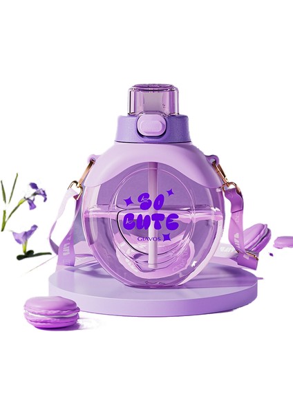 480ML Taşınabilir Su Matarası - Mor (Yurt Dışından)