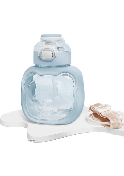 1000ML Taşınabilir Su Matarası - Mavi (Yurt Dışından)