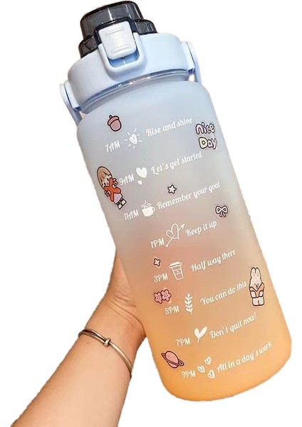 200ML Taşınabilir Su Matarası - Mavi (Yurt Dışından)