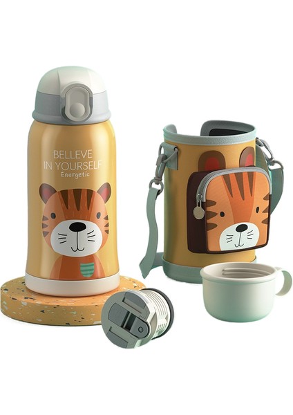 550ML Taşınabilir Su Matarası - Sarı (Yurt Dışından)