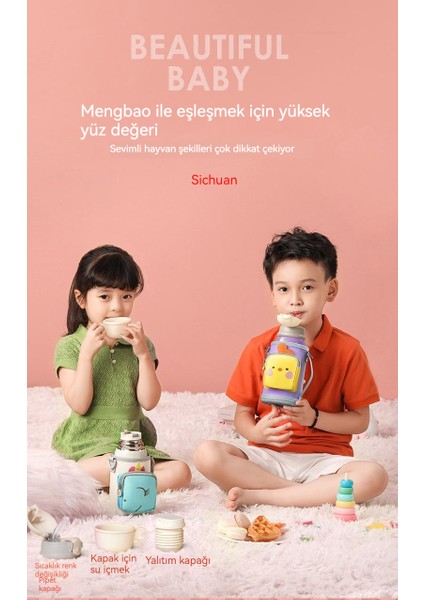 550ML Taşınabilir Su Matarası - Sarı (Yurt Dışından)