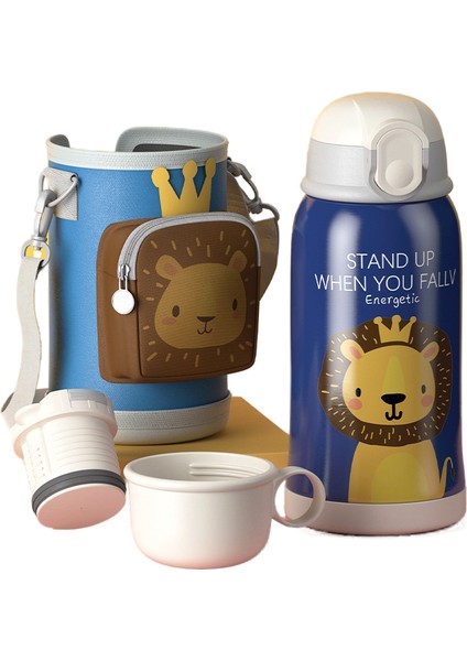 550ML Taşınabilir Su Matarası - Mavi (Yurt Dışından)