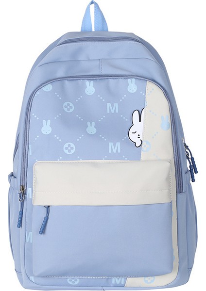 Yeni Pratik Sırt Çantası Kore Versiyonu Sevimli Tavşan Açık Seyahat Sırt Çantası Büyük Kapasiteli Tatlı ve Sevimli Okul Sırt Çantası (Yurt Dışından)