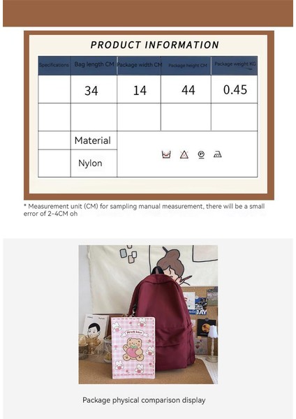 Yeni Sırt Çantası Kore Moda Kolej Tarzı Okul Çantası Rahat Büyük Kapasiteli Çift Okul Sırt Çantası (Yurt Dışından)