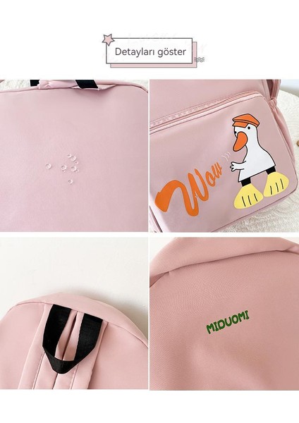 Yeni Sırt Çantası Basit ve Sevimli Okul Çantası Kore Versiyonu Tatlı Kişilik Modaya Uygun Serin Büyük Kapasiteli Okul Sırt Çantası (Yurt Dışından) fırsatları