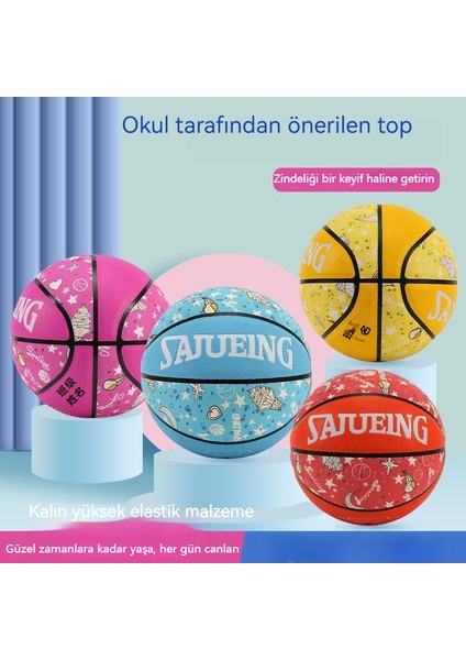 5 Numaralı Çocuk Basketbol Topu Okul Teneffüs Aktiviteleri Tavsiye Edilen Top Güneş Işığı Erkek ve Kız Basketbolu (Yurt Dışından)