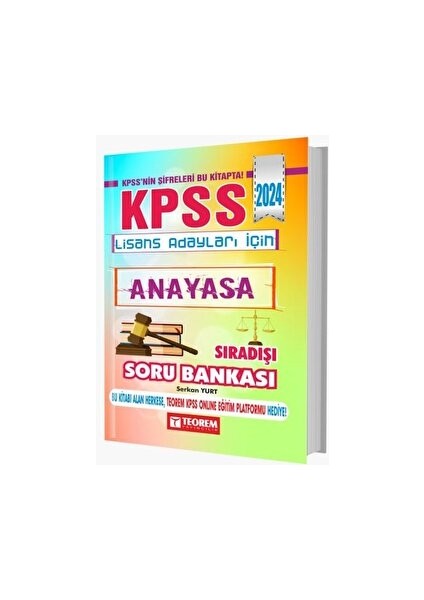 Kpss Lisans Anayasa Sıradışı Soru Bankası