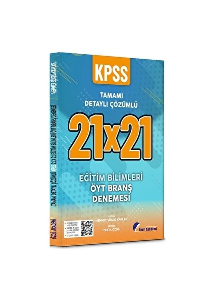 Kpss Eğitim Bilimleri Öğretim Yöntem Teknikleri 21X21 Deneme Pdf Çözümlü Özdil Akademi Yayınları