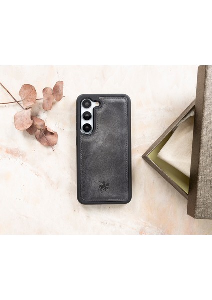 Samsung Galaxy S23 Lucca Deri Arka Telefon Kılıfı