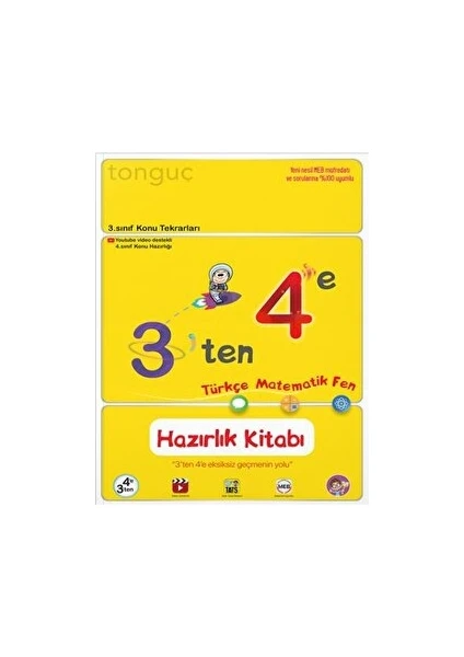 Tonguç Akademi 3'ten 4'e Hazırlık Kitabı Kitabı Tonguç Akademi