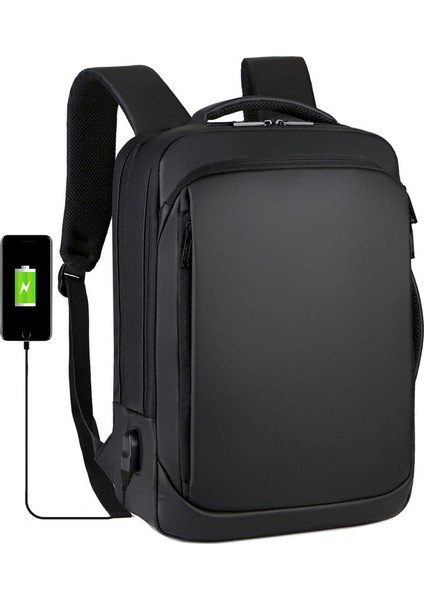 YY Store Dizüstü Bilgisayar Sırt Çantası USB Şarj Portlu Büyük Kapasiteli Sırt Çantası (Yurt Dışından) indirimleri