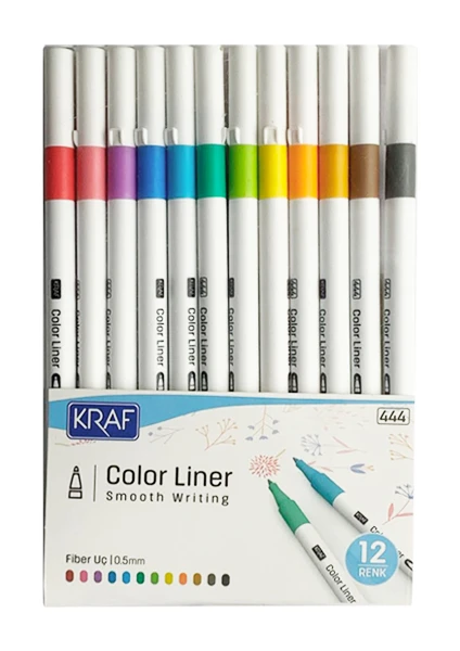 Color Liner Keçe Uçlu Kalem Seti 0.5mm 12'li