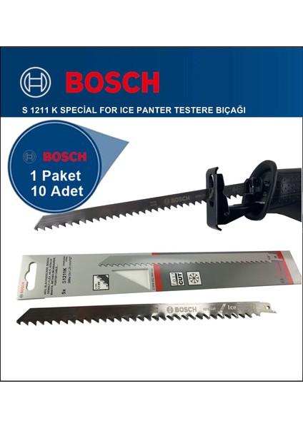 - Tilki Kuyruğu Bıçağı S 1211 K - Buz ve Kemik Kesme 2608652900 10'lu Paket fiyatları