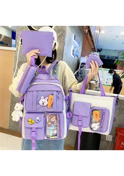 Ortaokul ve Lise Öğrencileri Için Beş Parçalı Basit Sırt Çantası (Yurt Dışından) fiyatları
