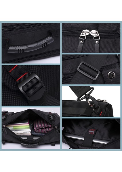 Erkek Seyahat Büyük Kapasiteli Sırt Çantası Üç Kullanılı Kilitli Su Geçirmez Sırt Çantası (Yurt Dışından) indirimleri