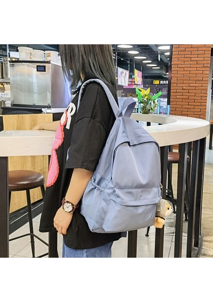 Erkekler ve Kadınlar Için Büyük Kapasiteli Sırt Çantası, Seyahat Naylon Okul Çantası (Yurt Dışından) fiyatları