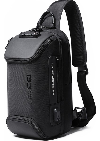 Erkek Iş Hırsız Omuz Çantası Teknoloji USB Hafif Açık Çapraz Göğüs Çantası (Yurt Dışından)