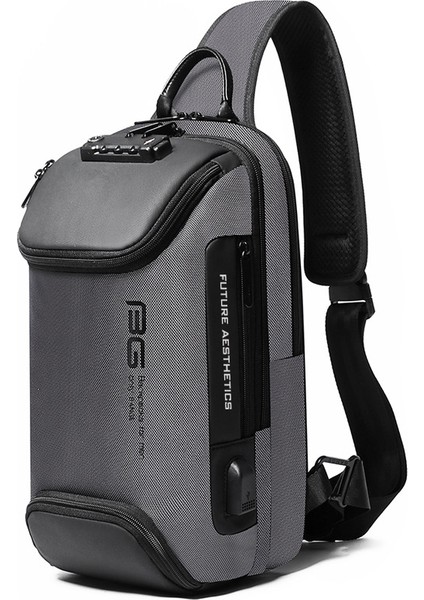 Erkek Iş Hırsız Omuz Çantası Teknoloji USB Hafif Açık Çapraz Göğüs Çantası (Yurt Dışından)