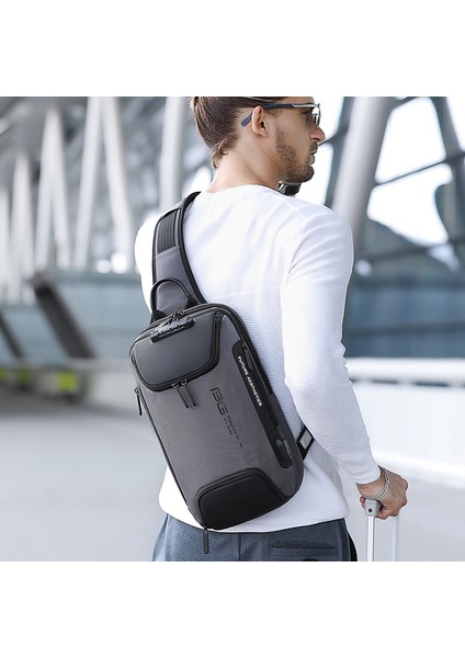 Erkek Iş Hırsız Omuz Çantası Teknoloji USB Hafif Açık Çapraz Göğüs Çantası (Yurt Dışından) fiyatları
