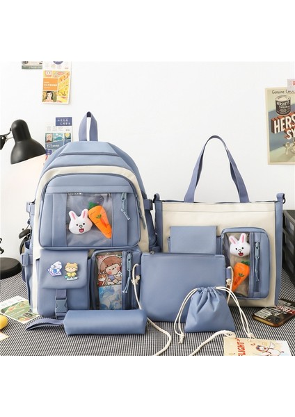 Ortaokul ve Lise Öğrencileri Için Beş Parçalı Basit Sırt Çantası (Yurt Dışından) fiyatları