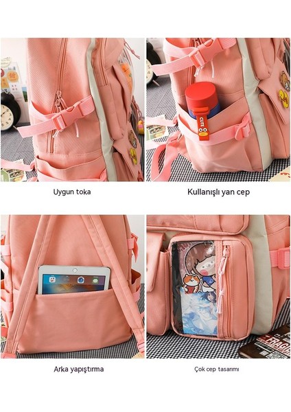 Ortaokul ve Lise Öğrencileri Için Beş Parçalı Basit Sırt Çantası (Yurt Dışından) indirimleri