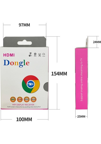 Toy 1080P Anycast Kablosuz Ekran Adaptörü Wifi Ekran Dongle Hd Ekran Yansıtma (Yurt Dışından)