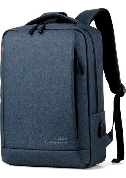 Erkek Sırt Çantası Büyük Kapasiteli 15.6 Inç Dizüstü Bilgisayar Çantası (Yurt Dışından)