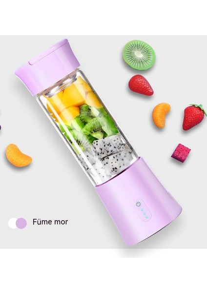 USB Şarj Kablosuz Meyve Blender Taşınabilir Mini Ev Elektrikli Meyve Sıkacağı (Yurt Dışından) fiyatları