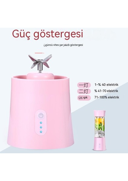 USB Şarj Kablosuz Meyve Blender Taşınabilir Mini Ev Elektrikli Meyve Sıkacağı (Yurt Dışından) fiyatları