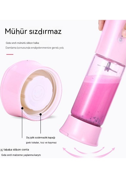 USB Şarj Kablosuz Meyve Blender Taşınabilir Mini Ev Elektrikli Meyve Sıkacağı (Yurt Dışından) fırsatları
