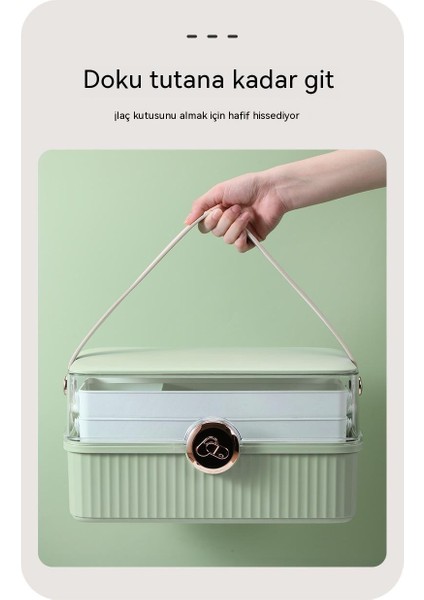 Büyük Ilaç Kutusu Ilk Yardım Tıbbi Kutusu Ilaç Çok Katmanlı Taşınabilir Depolama Hap Kutusu (Yurt Dışından) modelleri