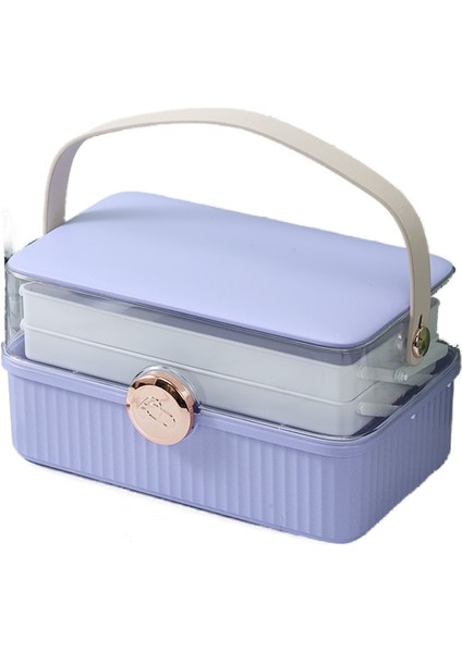 Büyük Ilaç Kutusu Ilk Yardım Tıbbi Kutusu Ilaç Çok Katmanlı Taşınabilir Depolama Hap Kutusu (Yurt Dışından)