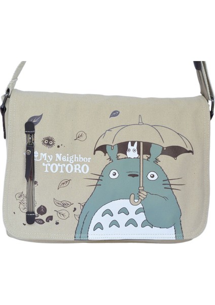 Anime Omuz Çantası Sırt Çantası Omuz Çantası Totoro Pamuklu Yıkama Tuval (Yurt Dışından)