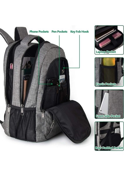 Erkek Oxford Bez Bilgisayar Sırt Çantası Depreme Dayanıklı Şarj Omuz Sırt Çantası (Yurt Dışından) modelleri