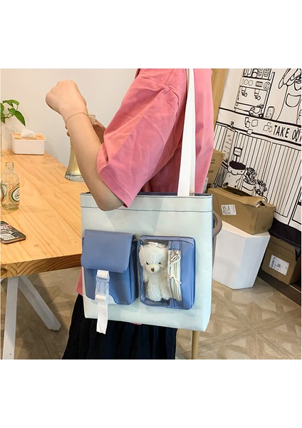 Kız Lise Öğrencileri Için Beş Parçalı Büyük Kapasiteli Güçlü ve Dayanıklı Sırt Çantası (Yurt Dışından) modelleri