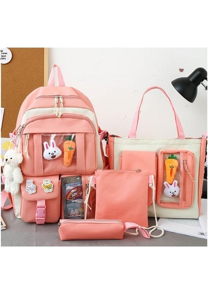 Kız Lise Öğrencileri Için Beş Parçalı Sırt Çantası (Yurt Dışından) modelleri