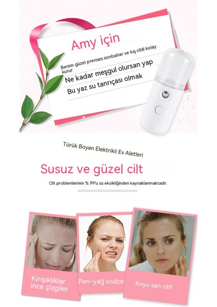 Bayan USB Şarj Hapları Nemlendirici Büyük Sprey (Yurt Dışından)