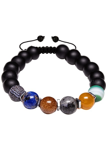 Sertifikalı Sağlıklı Yaşlılık Doğal Taş Bileklik (Akik Jasper Yıldız Lapis Oniks Taşı) modelleri