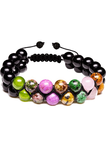 Sertifikalı Eril Enerji Doğal Taş Bileklik - Mix fiyatları