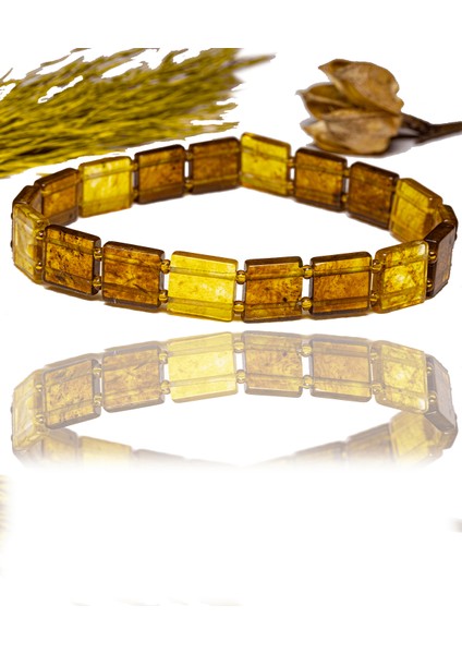 Üretici Sertifikalı Sarı Şeffaf Doğal Damla Kehribar Rolex Bileklik modelleri