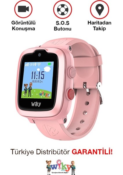 Watch 4 Plus Pembe Akıllı Çocuk Saati