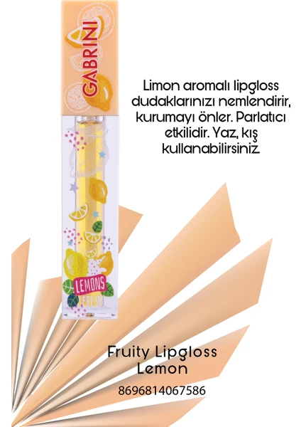 Fruity Lipgloss Lemon