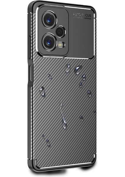 Xiaomi Redmi Note 12 Pro 5g Uyumlu Deep Dizayn Auto Focus Tasarımlı Karbon Dizayn Kılıf