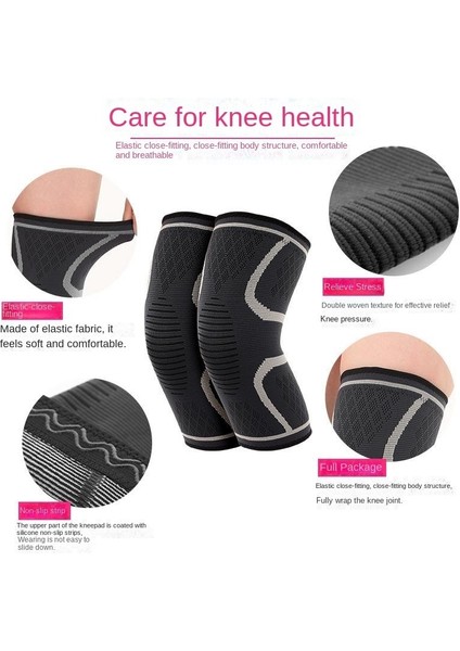 Örme Spor Dizlikler Yaz Kaymaz Nefes Alabilen Naylon Dört Yönlü Elastik Tayt Spor Koruyucu Donanım (Yurt Dışından) fırsatları