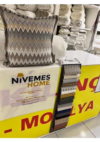 Nivemeshome Boran 01 (45X45) Kırlent Kılıfı