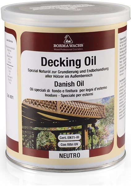 Borma Wachs Decking Oil Hd/danish Oil - Dek Yağı