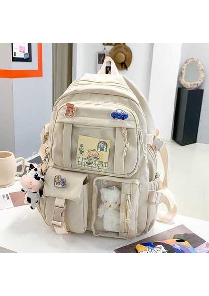 Sırt Tam Kollu Kolye Kadın Lise Öğrencisi Okul Oxford Kumaş Tarzı Sırt Çantası (Yurt Dışından) indirimleri