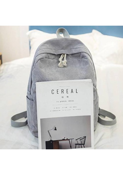 Style Sırt Lise Öğrencilerin Kişeli Versiyonu Kadın Backpack Çantası (Yurt Dışından)