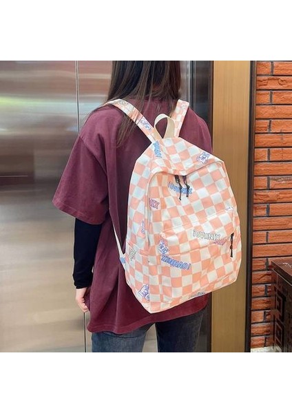 Büyük Kapasiteli Okulkoreli Versiyonu Kız Öğrenci Ortaokul Japon Kız Ekose Sırt Lise Sırt Çantası (Yurt Dışından) fiyatları
