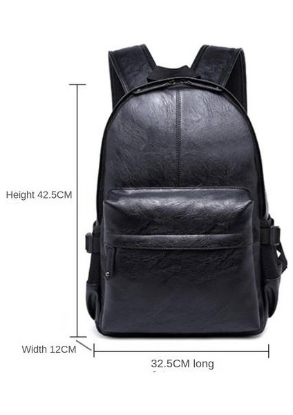 Pu Erkekler Sırt Öğrenci Schoolbag Bilgisayar Erkek Gizli Sırt 'nın Koreli Versiyonu Çantası (Yurt Dışından)